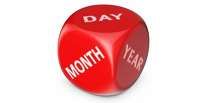 Day Month Year cube